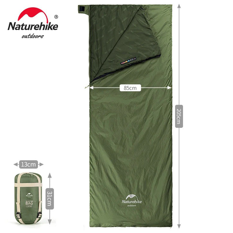 sac-couchage-camping-vert